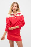 Brushed Terry Contrast Detail Sweat  Chilli Red Contrast  hi-res