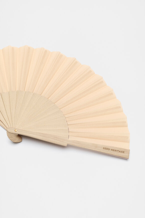 Seed Hand Fan  Soft Beige  hi-res