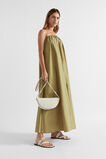 Voile Gathered Strapless Maxi Dress  Pistachio  hi-res