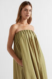 Voile Gathered Strapless Maxi Dress  Pistachio  hi-res