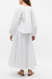Scoop Neck Blouson Sleeve Top  Whisper White  hi-res