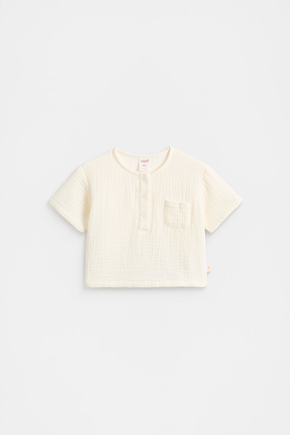 Cheesecloth Pocket Shirt  Vintage Cream