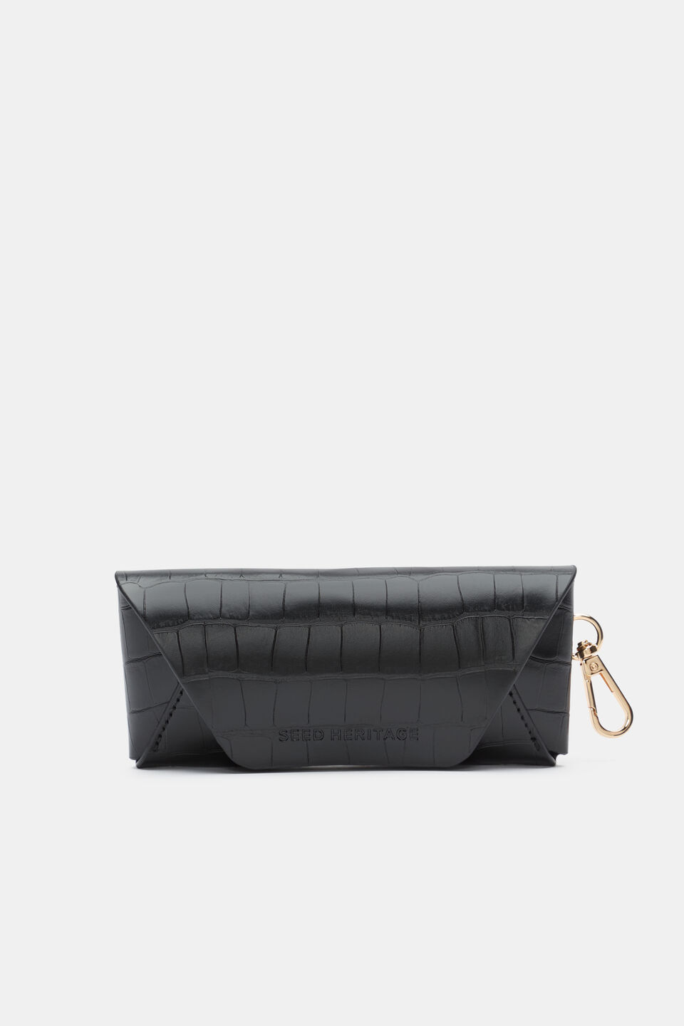 Sunglasses Case  Black Croc