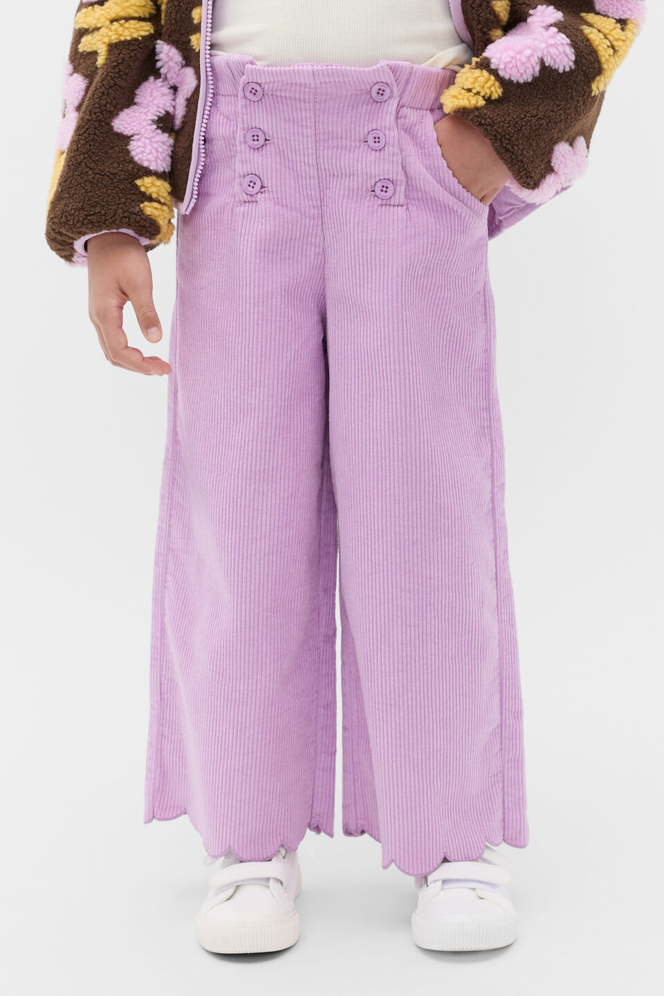 Scallop Cord Pant  Orchid