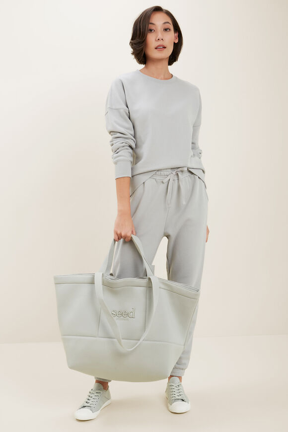Basic Terry Sweater  Muted Khaki  hi-res