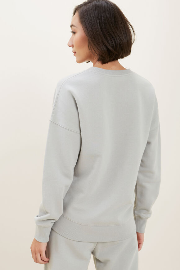 Basic Terry Sweater  Muted Khaki  hi-res
