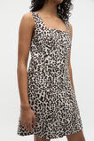 Linen Ocelot Button Down Mini Dress  Ocelot  hi-res