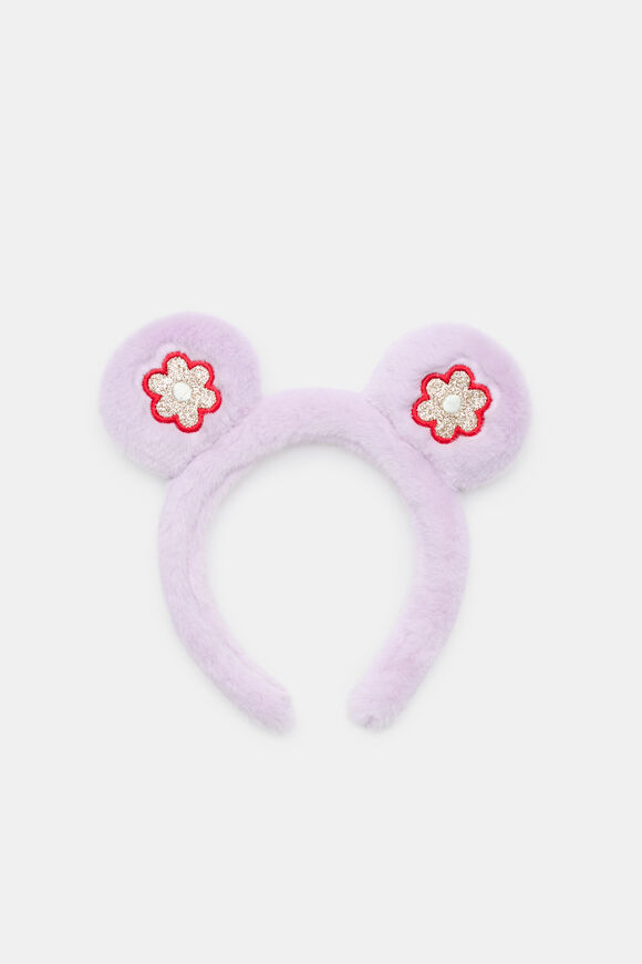 Fur Glitter Flower Ears  Orchid  hi-res