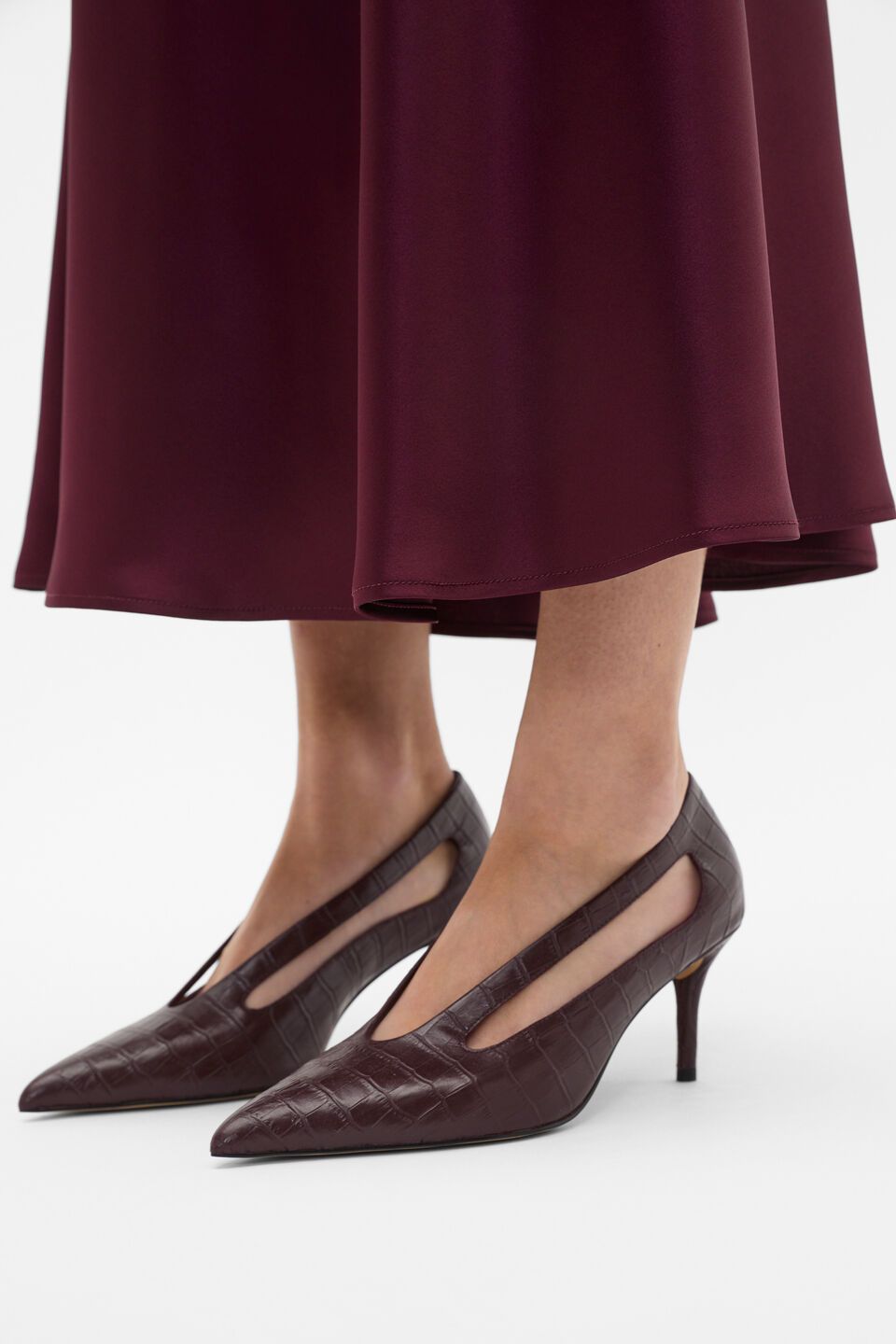 Mia Pump  Dark Plum