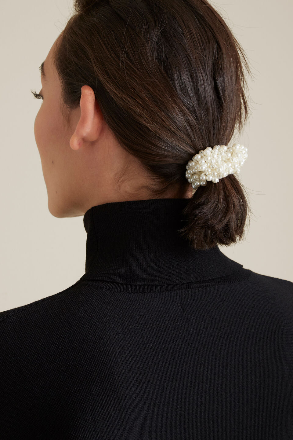 Multi Pearl Scrunchie  