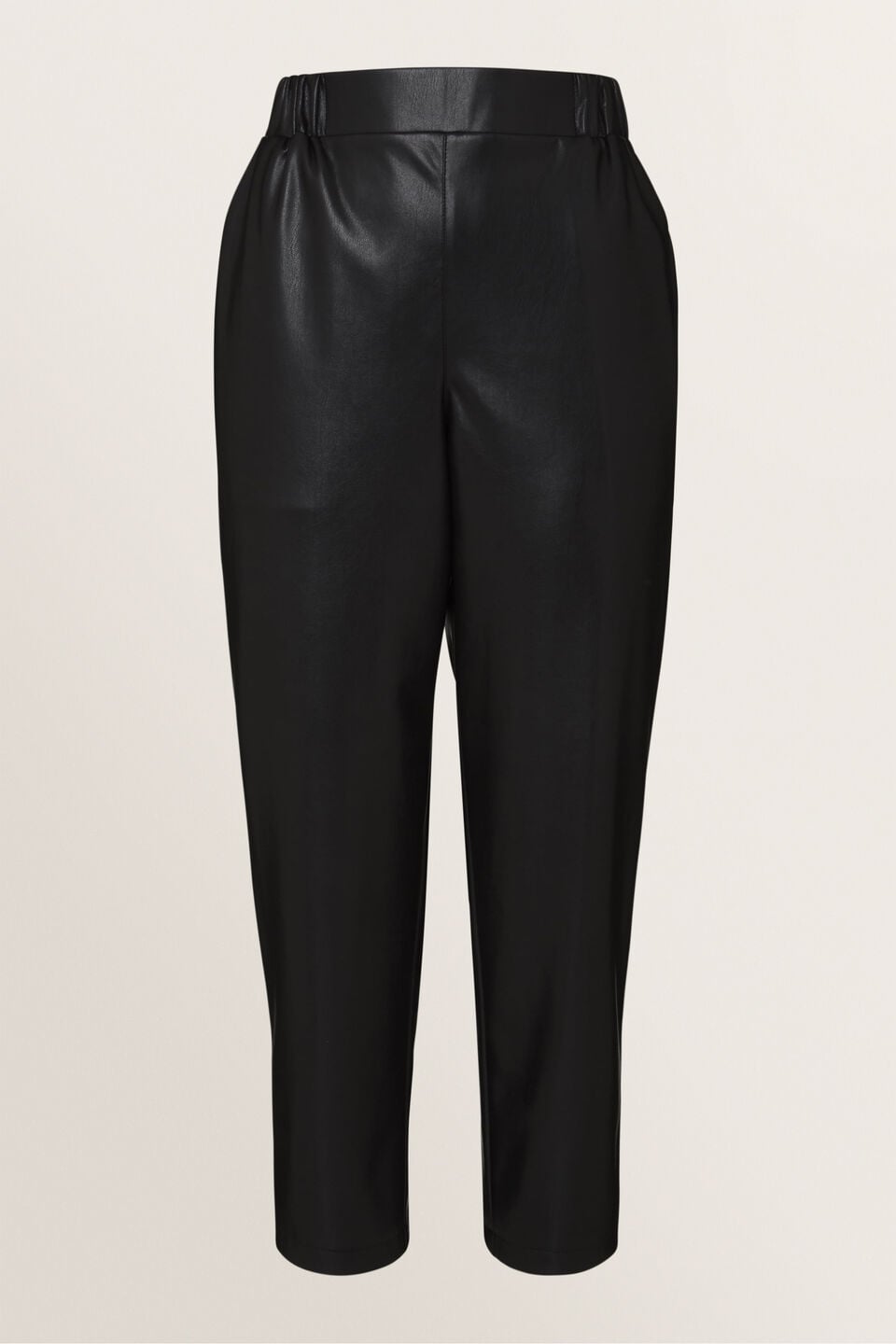 High Waist PU Pants  