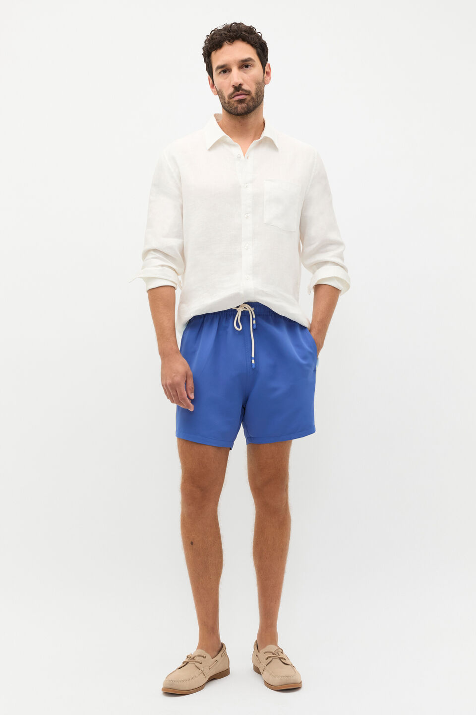 Panel Swim Short  Cobalt