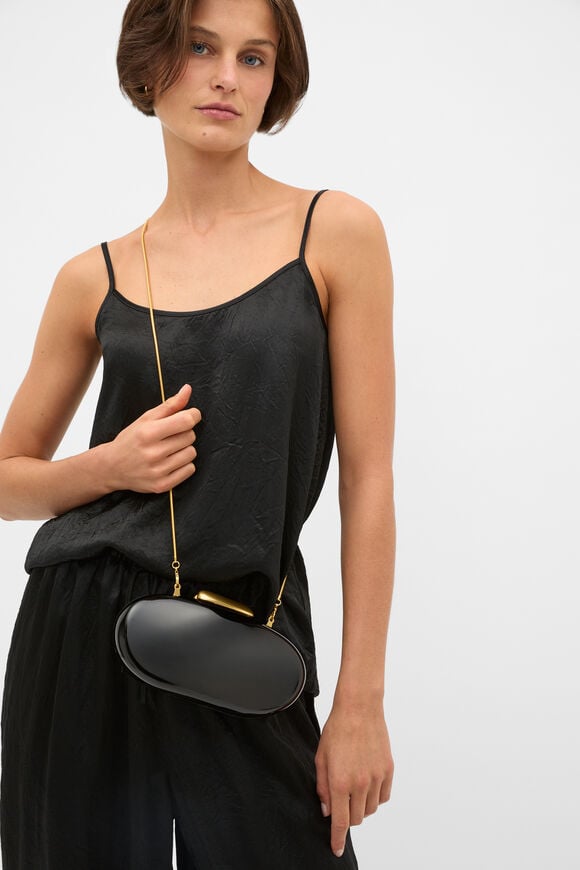 Acrylic Hardcase Clutch  Black  hi-res
