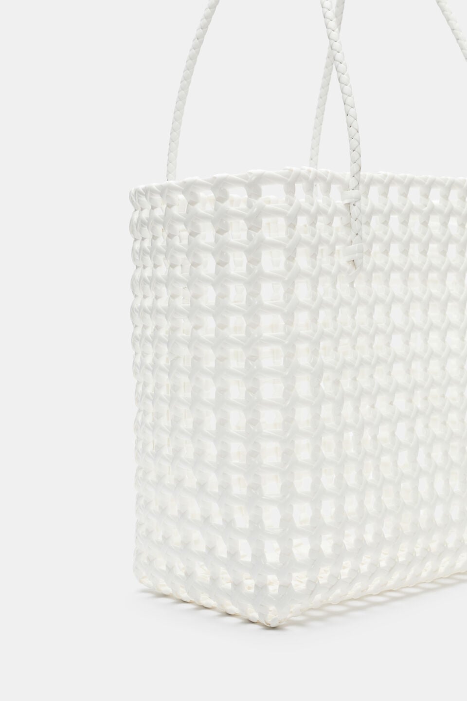 Woven Market Bag Small  White