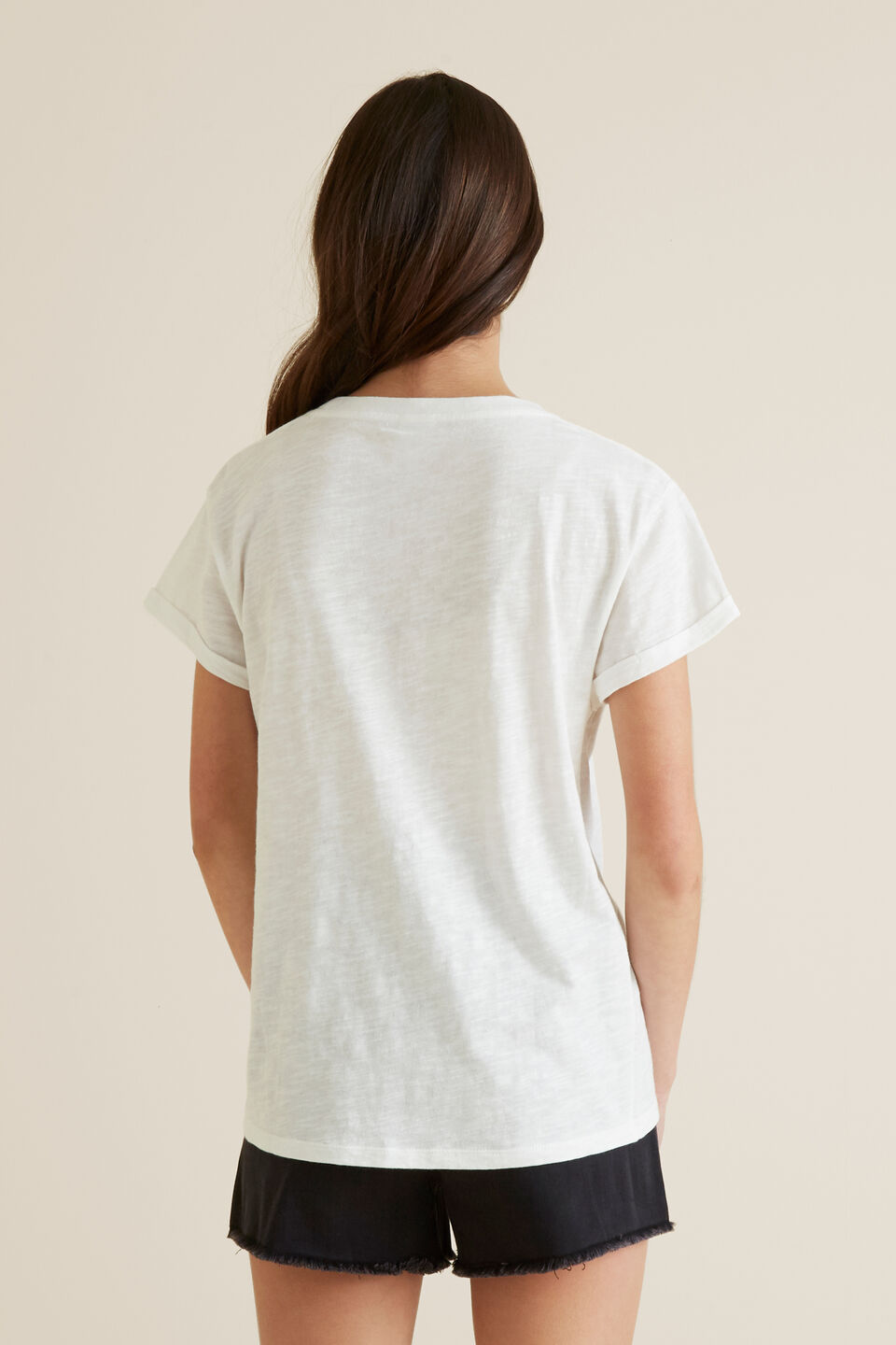 Flocked Vintage Tee  