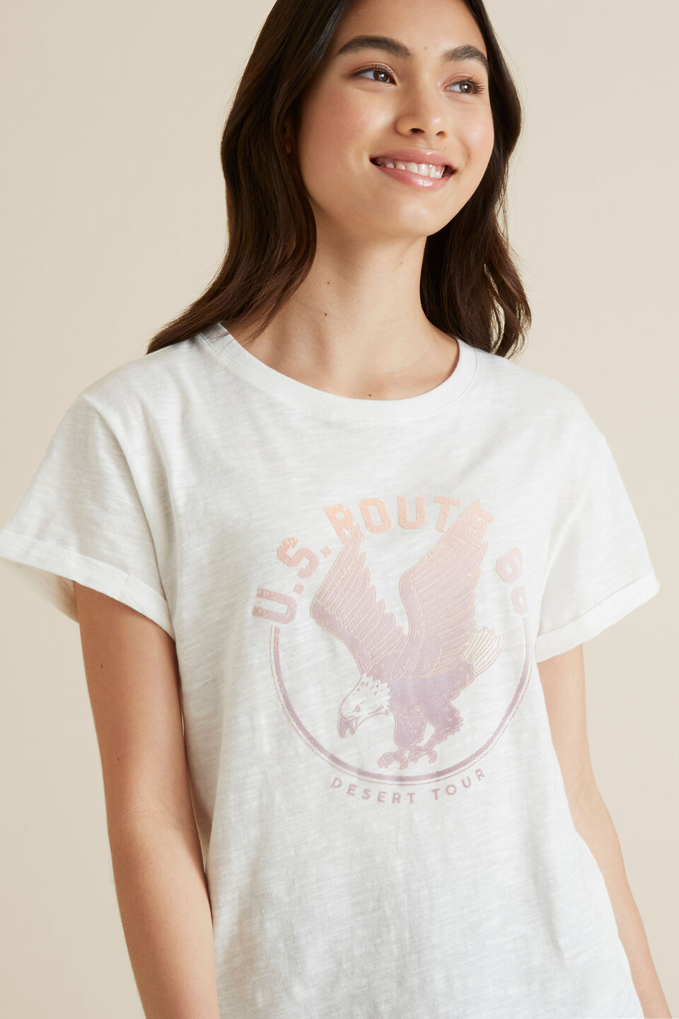 Flocked Vintage Tee  