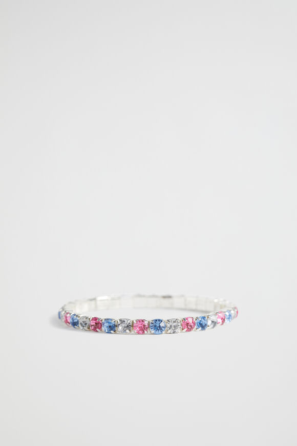 Stretch Tennis Bracelet  Multi  hi-res