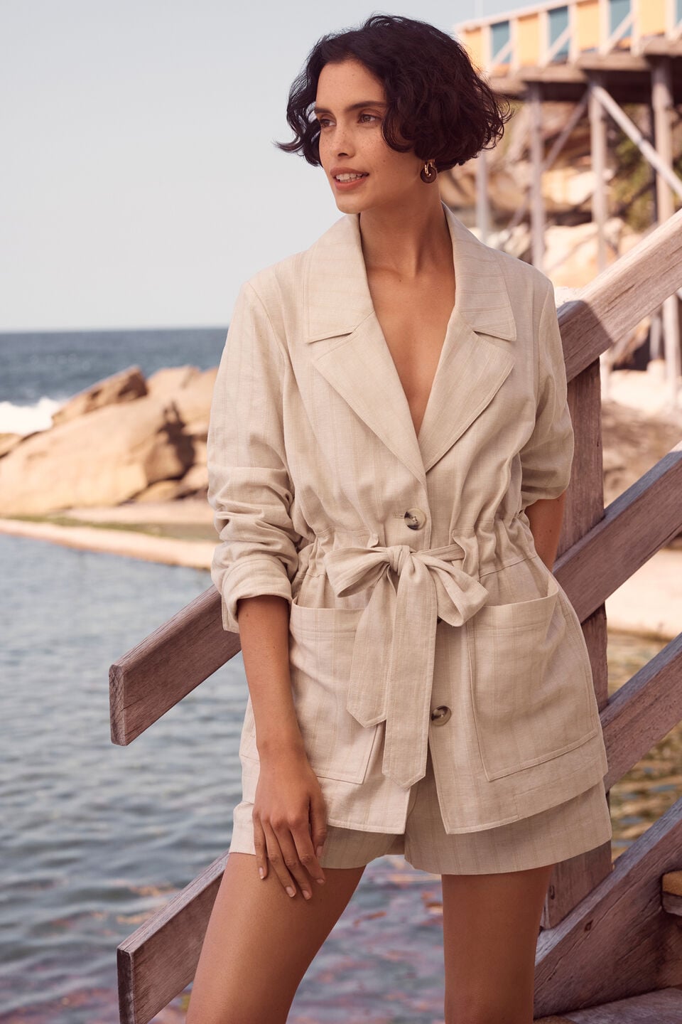 Self Stripe Jacket  