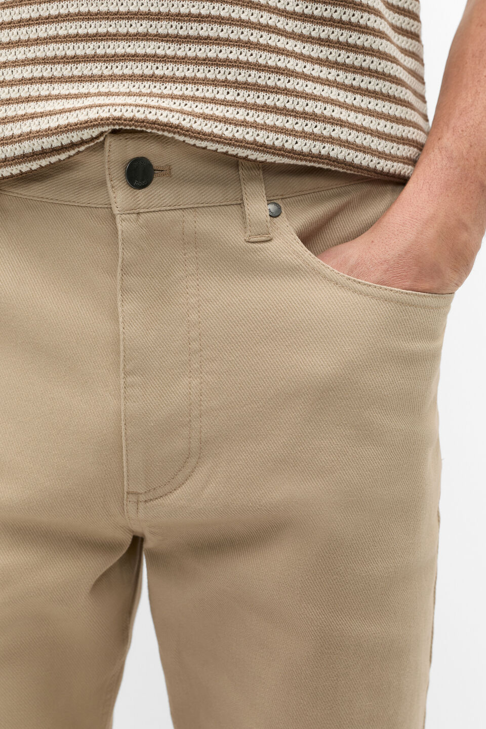 Relaxed Fit Five Pocket Pant  Birch