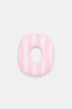 Pink Stripe Initial Cushion  O  hi-res