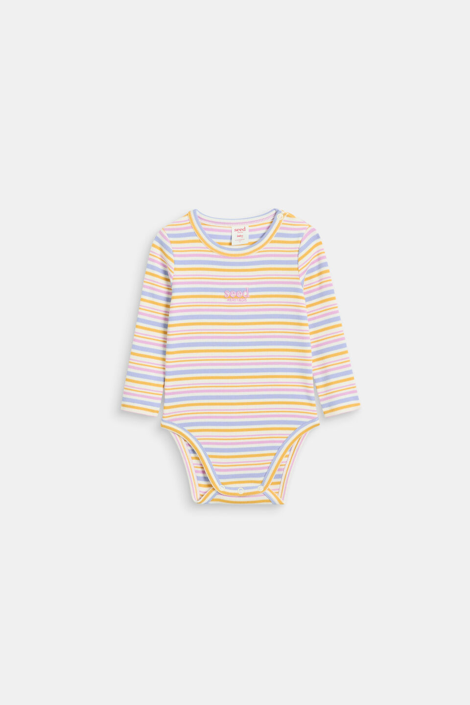 Stripe Rib Bodysuit  Multi