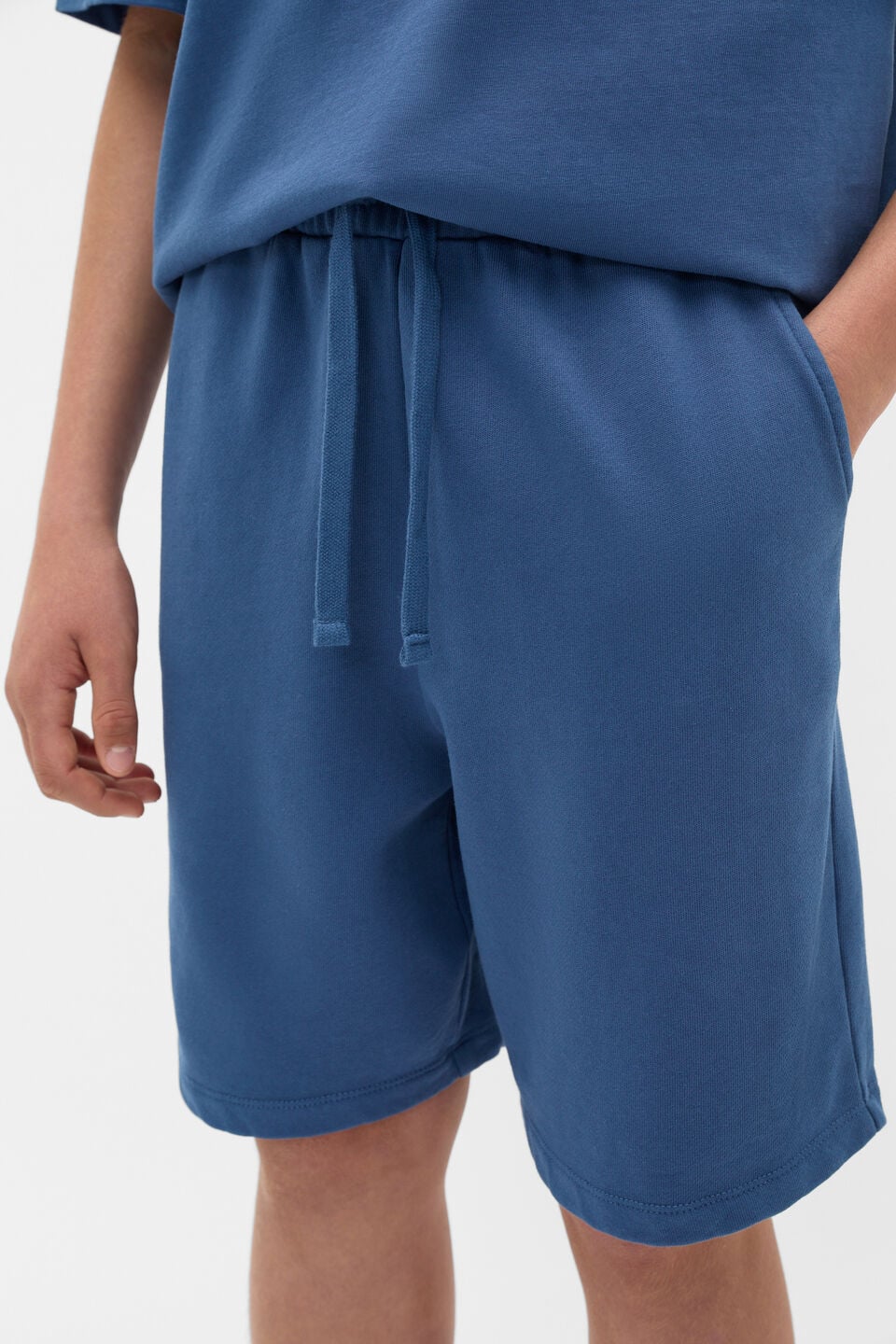 Garment Dye Short  Washed Navy
