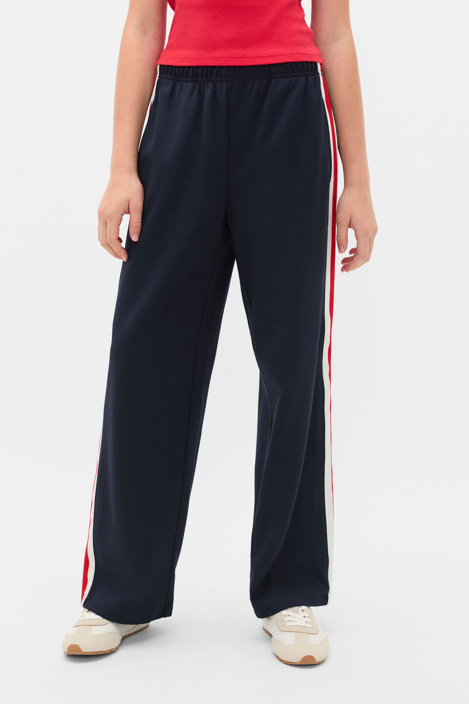Retro Striped Pant  New Navy