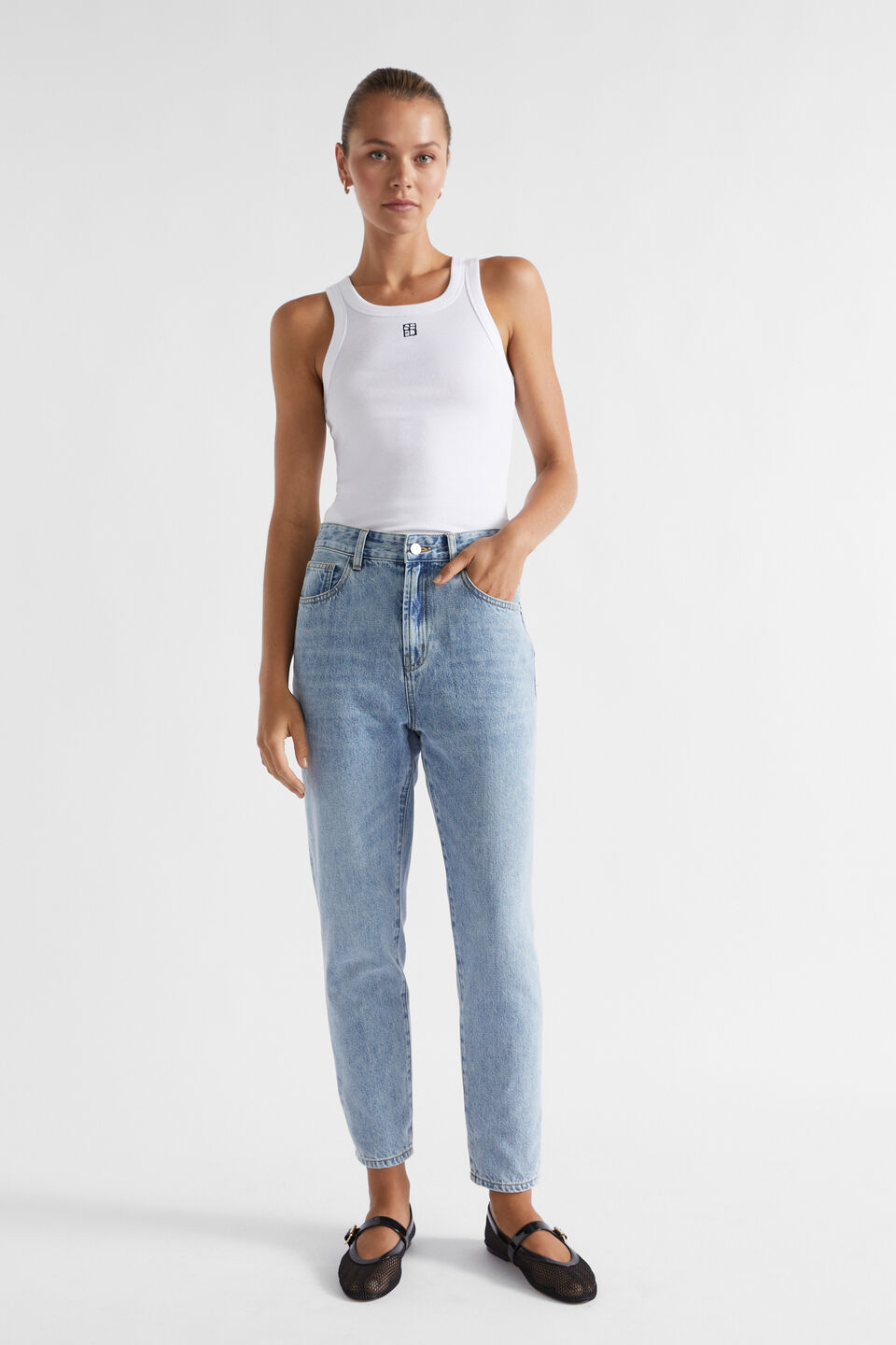 Core Cotton Slim Leg Jean  Vintage Wash