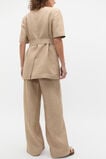 Linen Crossdye Tie Waist Jacket  Rye Crossdye  hi-res