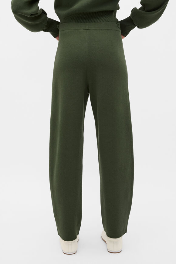 Double Knit Barrel Pant  Deep Forest  hi-res