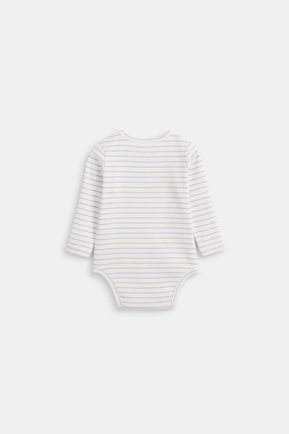 Stripe Rib Bodysuit  Lavender