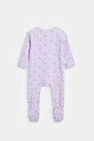 Rib Footed Jumpsuit  Lavender  hi-res
