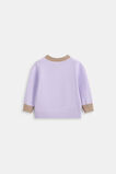 Colourblock Knit Cardigan  Lavender  hi-res