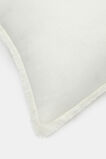 Square Fringed Cushion  Meringue  hi-res