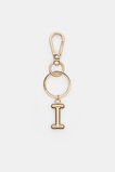 Gold Initial Keyring  I  hi-res