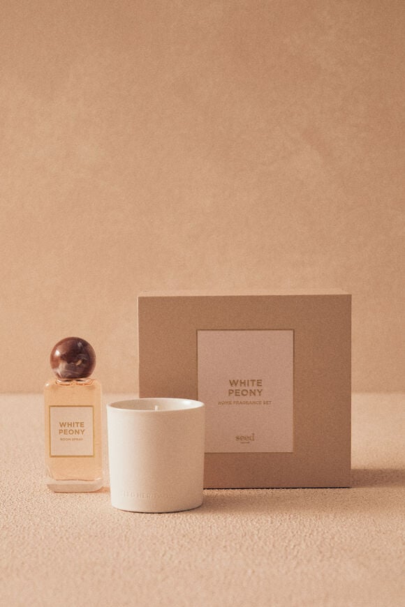 Room Spray and Scented Candle Duo Set  White Peony  hi-res