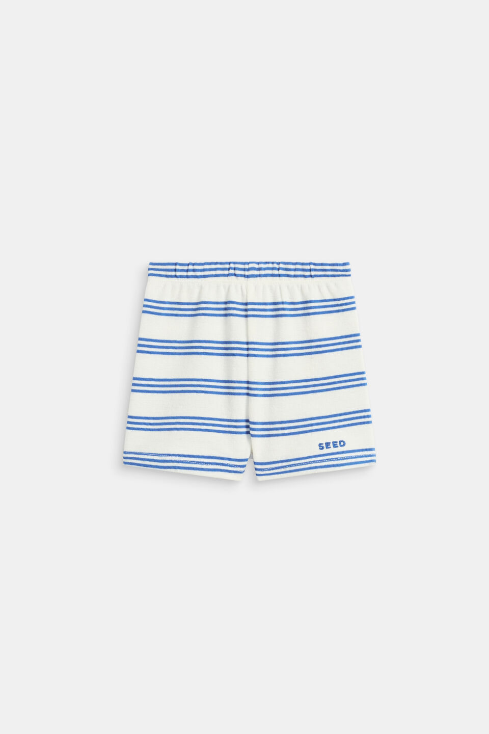Textured Stripe Short  Electric Blue Stripe