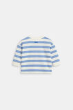 Textured Stripe Sweat  Electric Blue Stripe  hi-res
