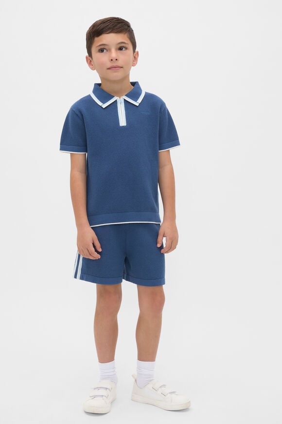 Knit Sports Polo  Washed Navy  hi-res