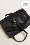 Leather Pleat Sling    hi-res