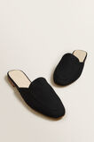 Linen Open Back Mule    hi-res