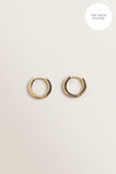 Fine Diamante Huggie Hoops  9  hi-res