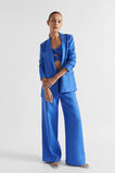 Cotton Twist Front Crop Knit  Deep Ocean  hi-res