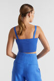 Cotton Twist Front Crop Knit  Deep Ocean  hi-res