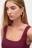 Fluted Hoop Earring  Gold  hi-res