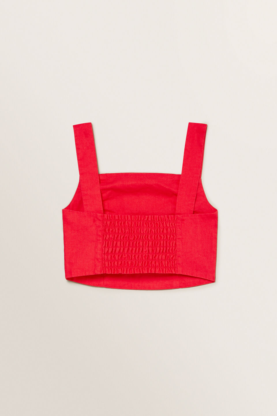 Linen Cropped Top  