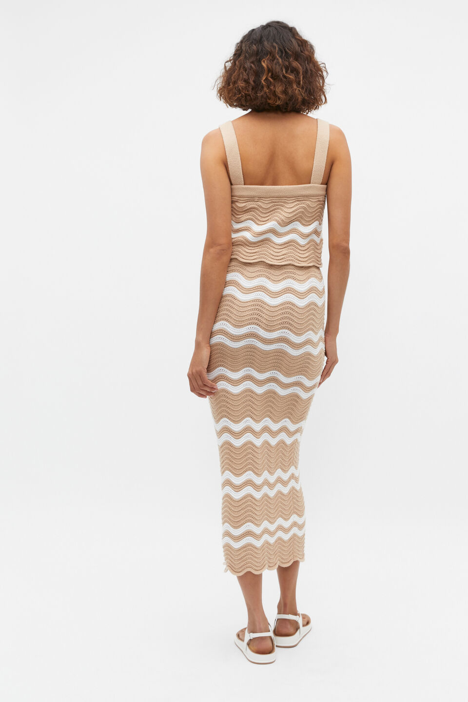 Crochet Midi Skirt  Nougat