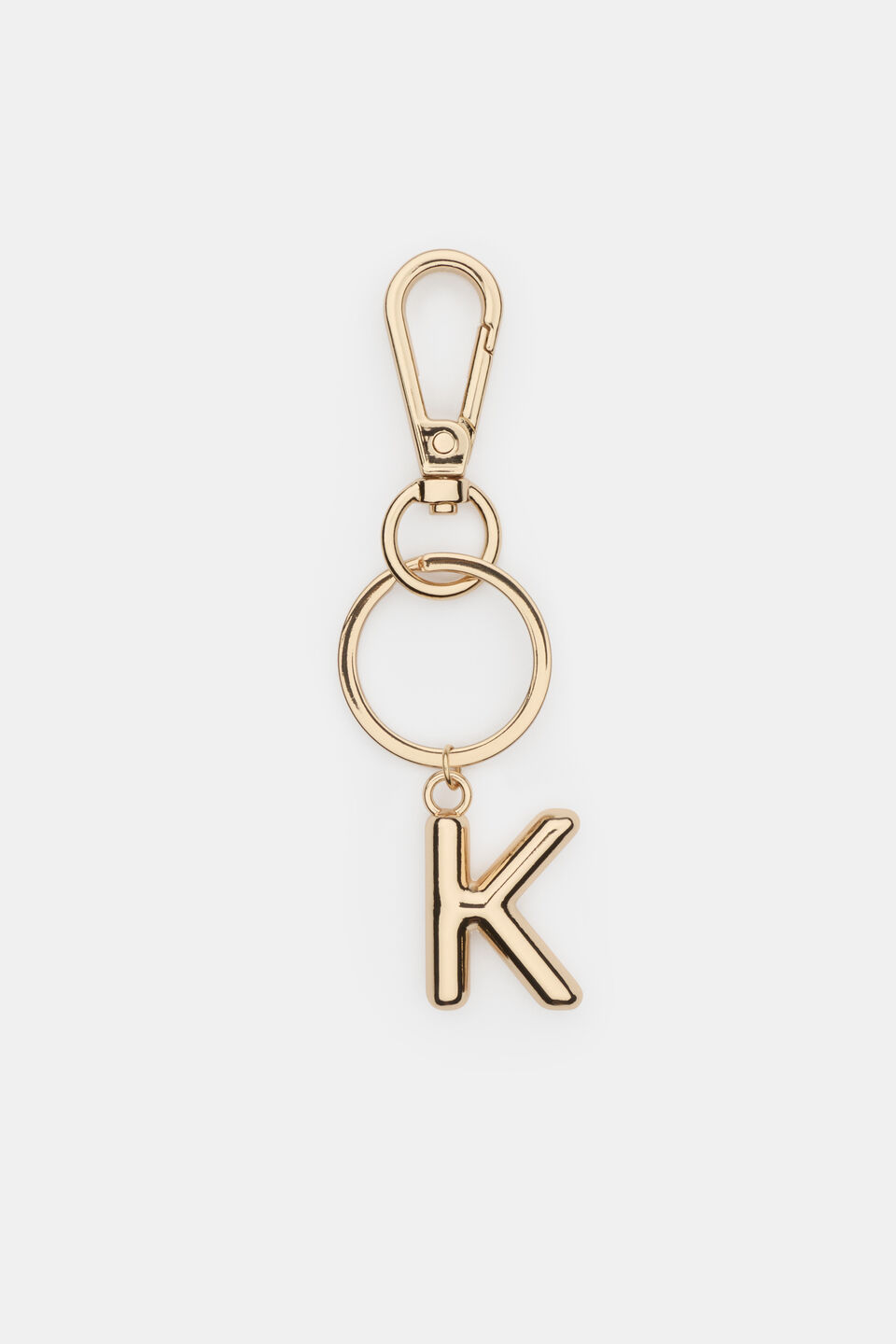 Gold Initial Keyring  K