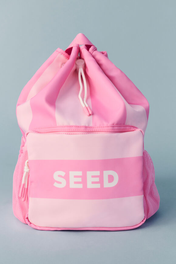 Swim Backpack  Candy Pink Stripe  hi-res
