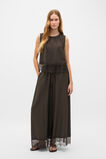Crinkle Lace Trim Crop Tank  Dark Espresso  hi-res
